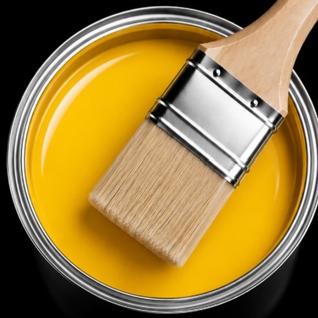 Yellow Pixel Paint